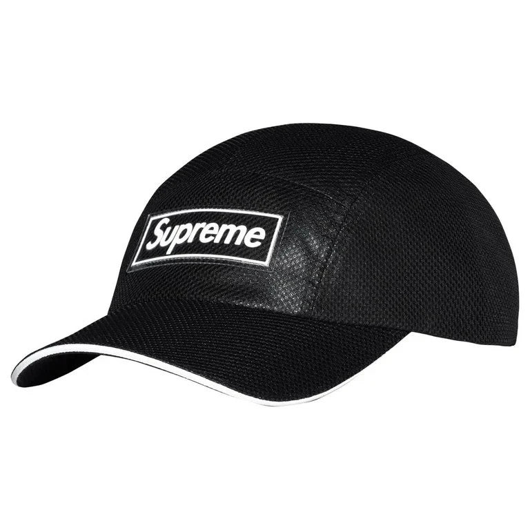 Supreme Metallic Mesh Camp Cap Black