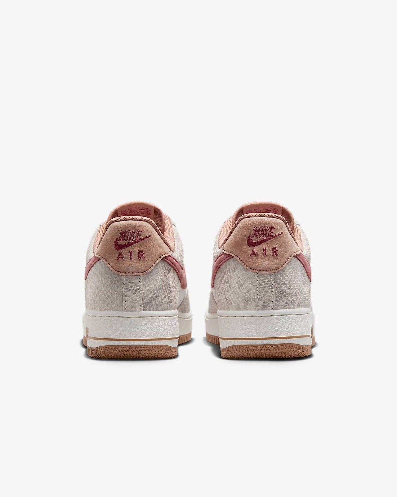 HF2898-100 Nike Air Force 1 Low Pink Snakeskin (Men's)