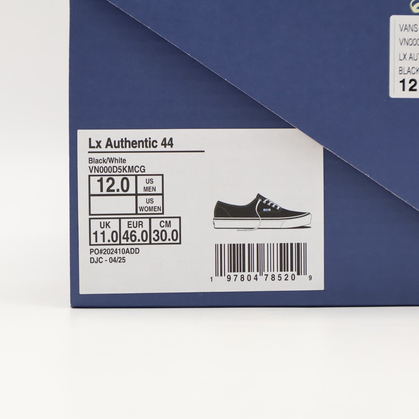 VN000D5KMCG Vans Premium Authentic 44 Black White (Men's)
