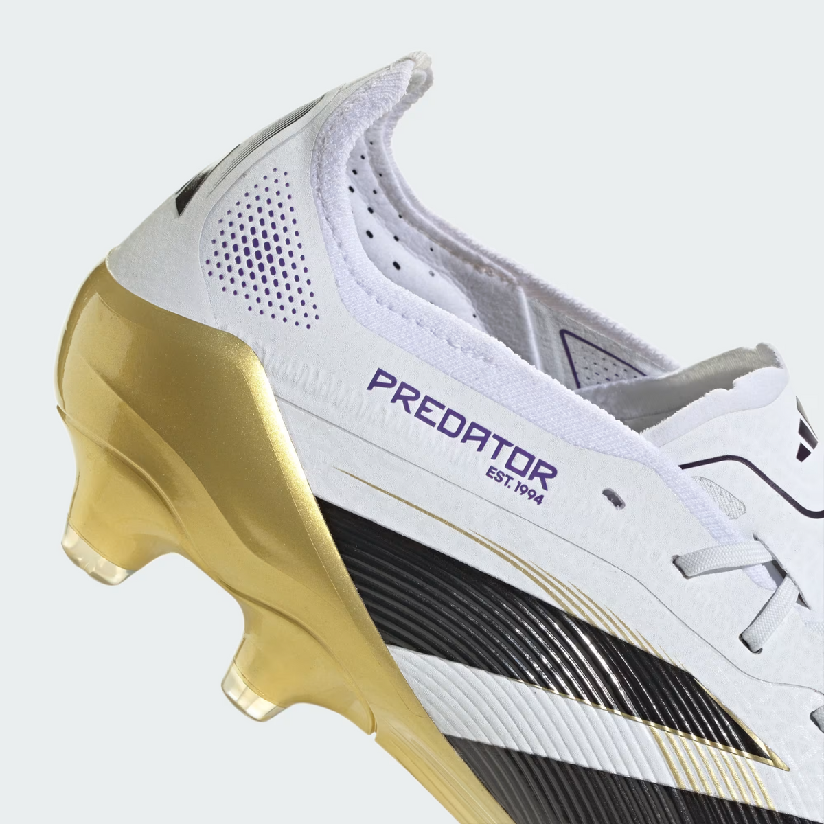 JR4489 adidas Predator Elite HG/AG Cloud White Core Black Gold Metallic (Men's)