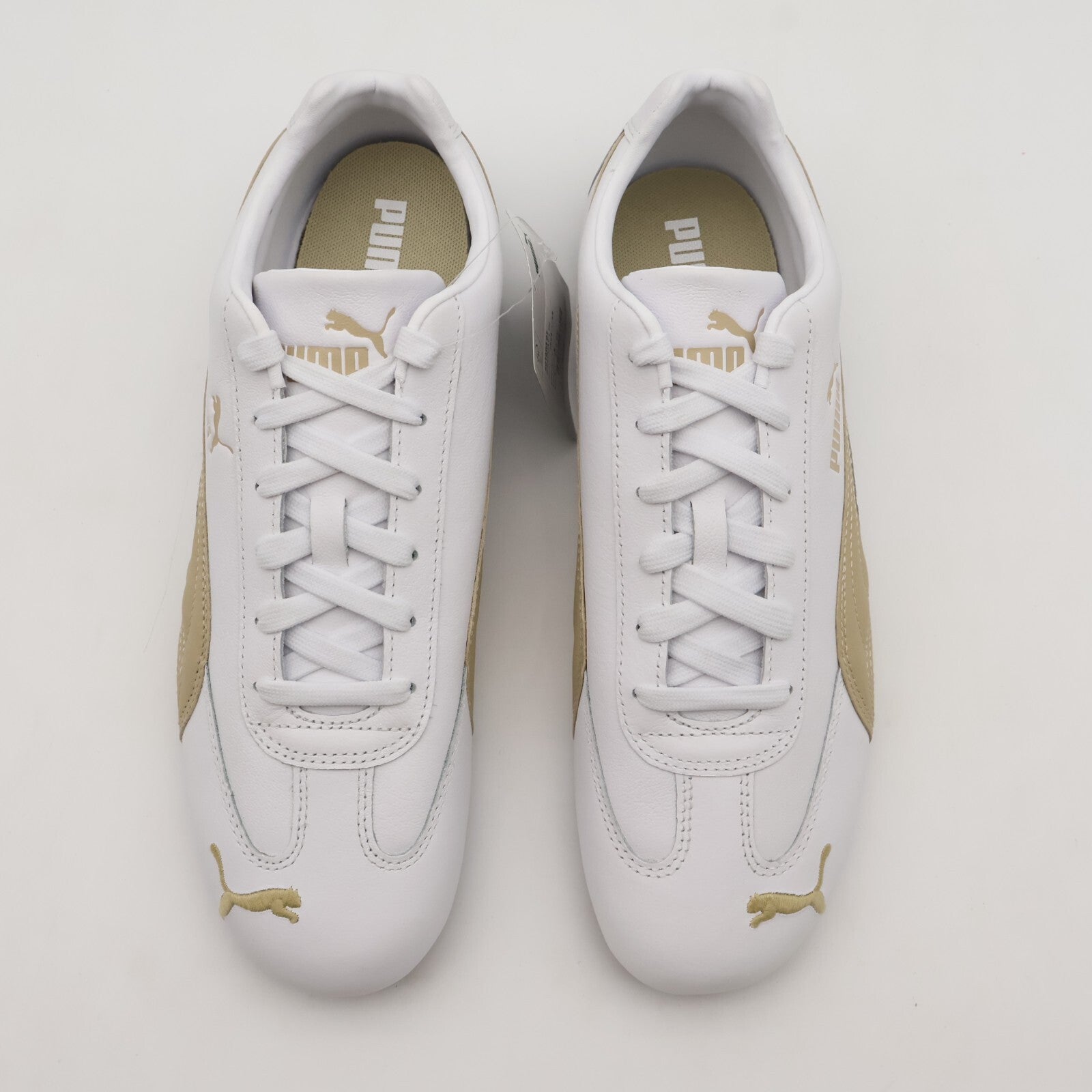 401603-01 Puma Speedcat Leather Puma White Toasted Almond (Men's)
