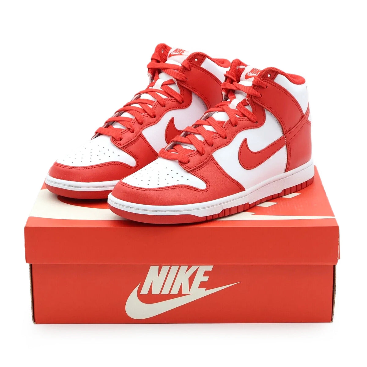 DD1399-106 Nike Dunk High Championship St. John's University Red White (Men's)