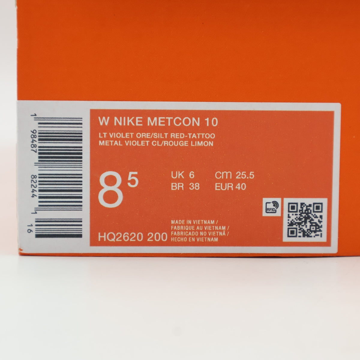HQ2620-200 Nike Metcon 10 Light Violet Ore Tattoo Silt Red (Women's)