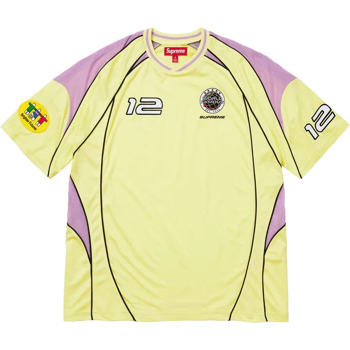 Supreme Piping Soccer Jersey Pale Yellow