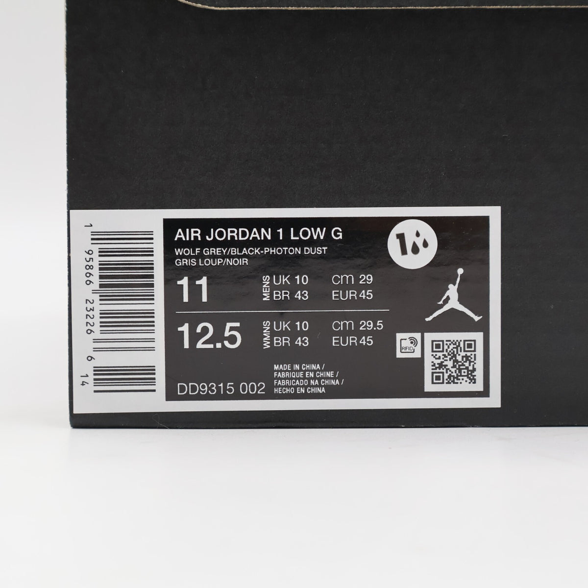 DD9315-002 Nike Air Jordan 1 Low Golf Wolf Grey (Men's)