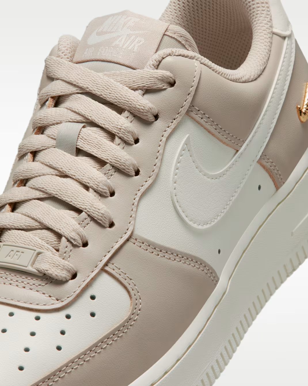 IV5197-200 Nike Air Force 1 '07 "Cream 2/Metallic Gold" (Women's)