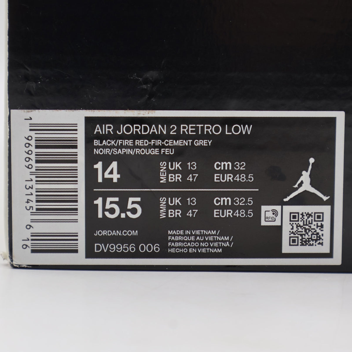 DV9956-006 Nike Air Jordan 2 Low Origins (Men's)