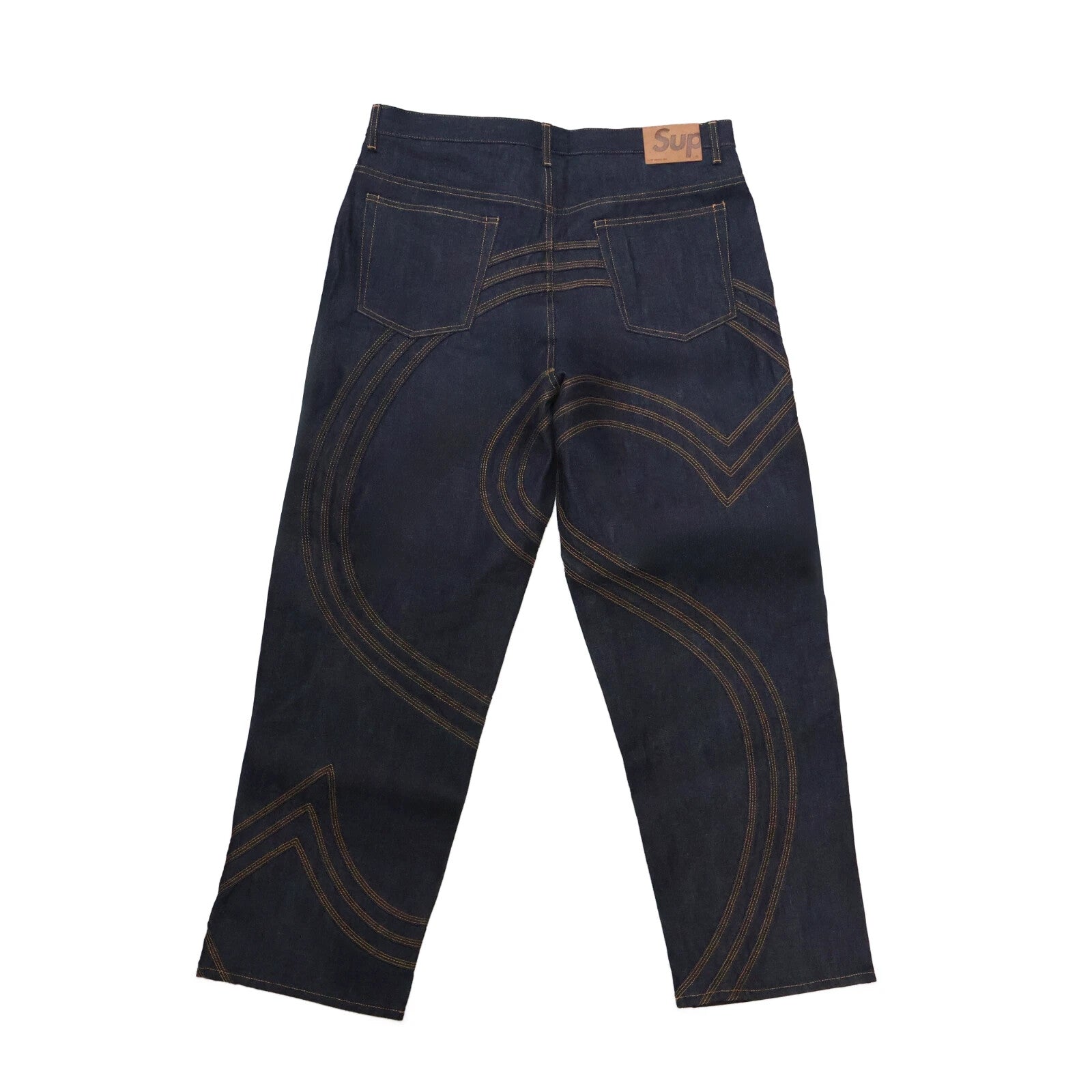 Supreme S Logo Rigid Baggy Jean Rigid Indigo