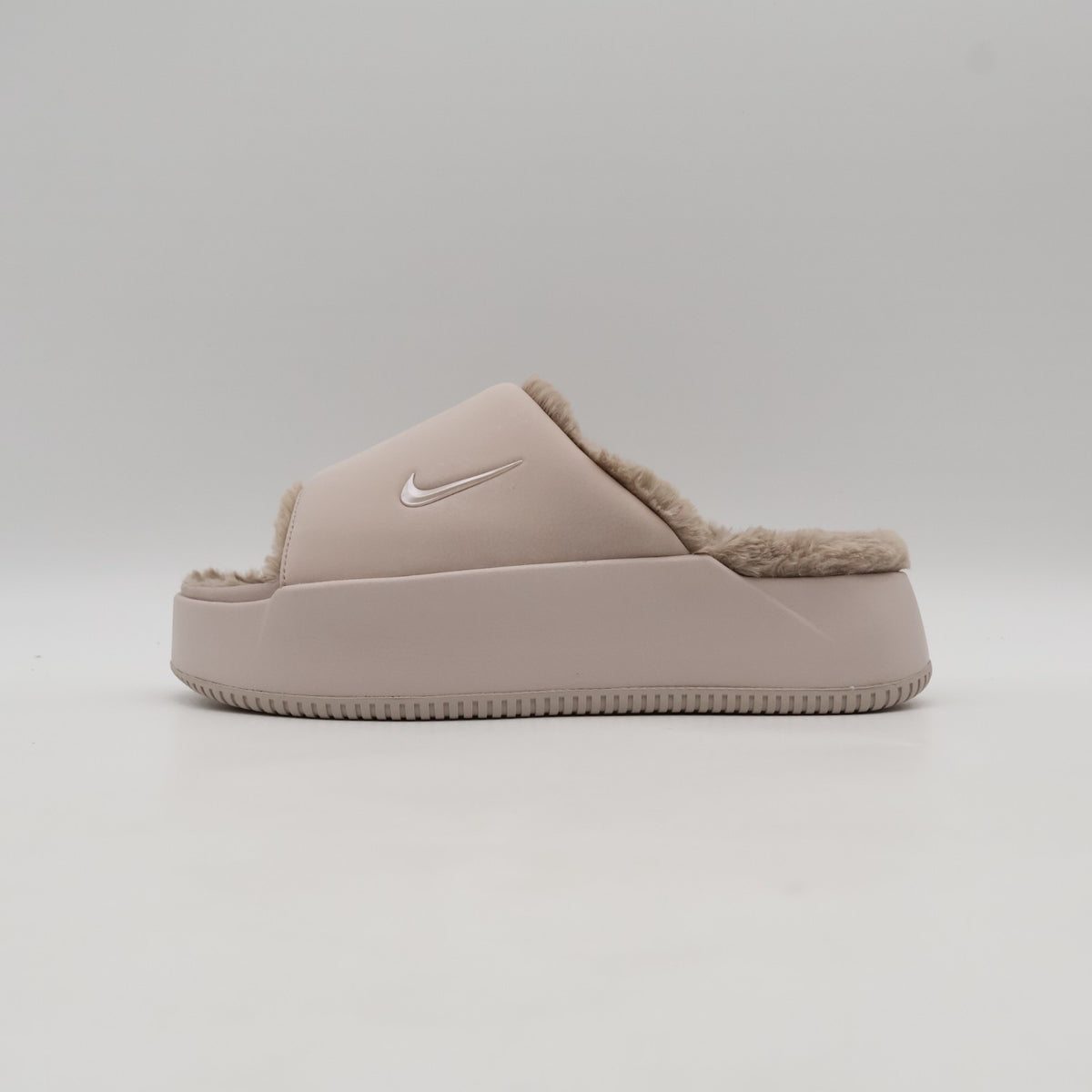 HV8560-600 Nike Calm Elevation Fur Slides Silt Red Malt (Women's)