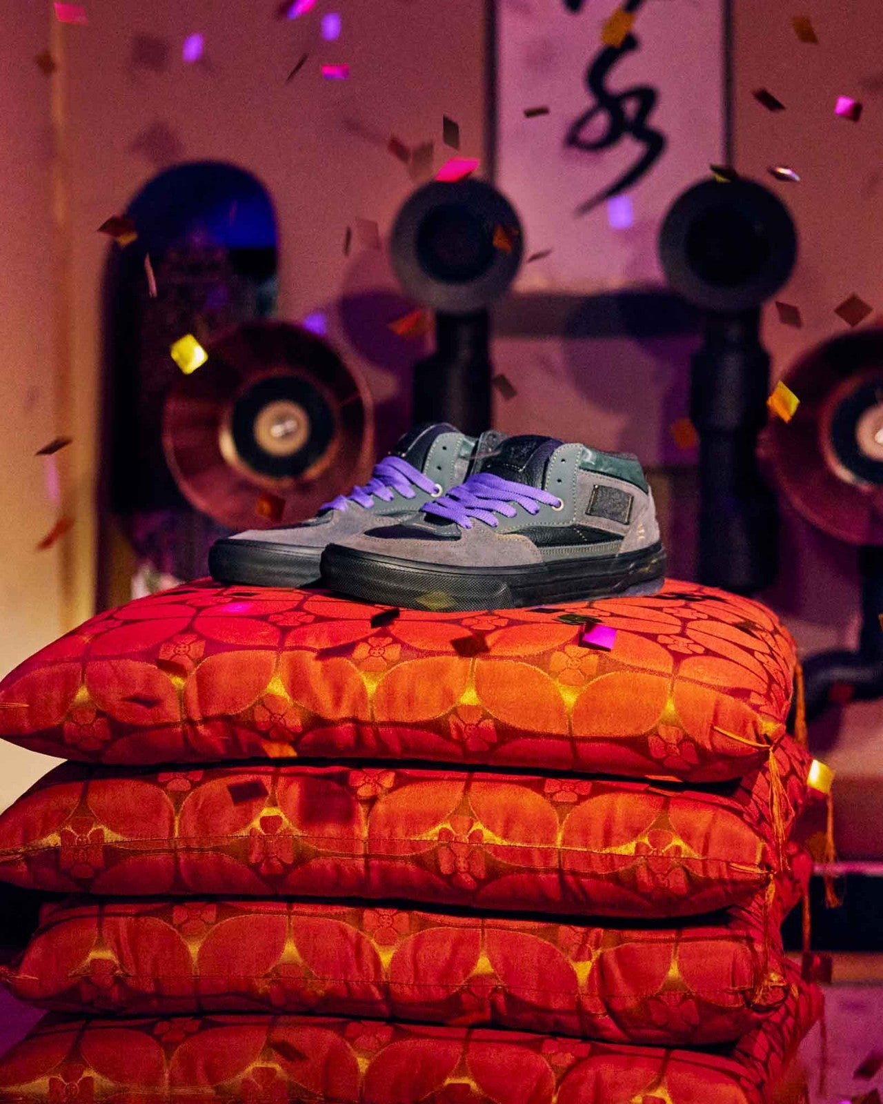VN000D9ZEAQ Evisen Skateboards Ã Vans Skate Half Cab Wafflecup "Black/After Dark