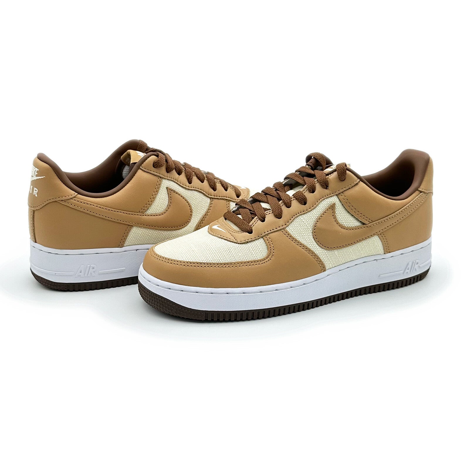 DJ6395-100 Nike Air Force 1 Low Acorn Underbrugh Beige Tan Canvas (Men's)