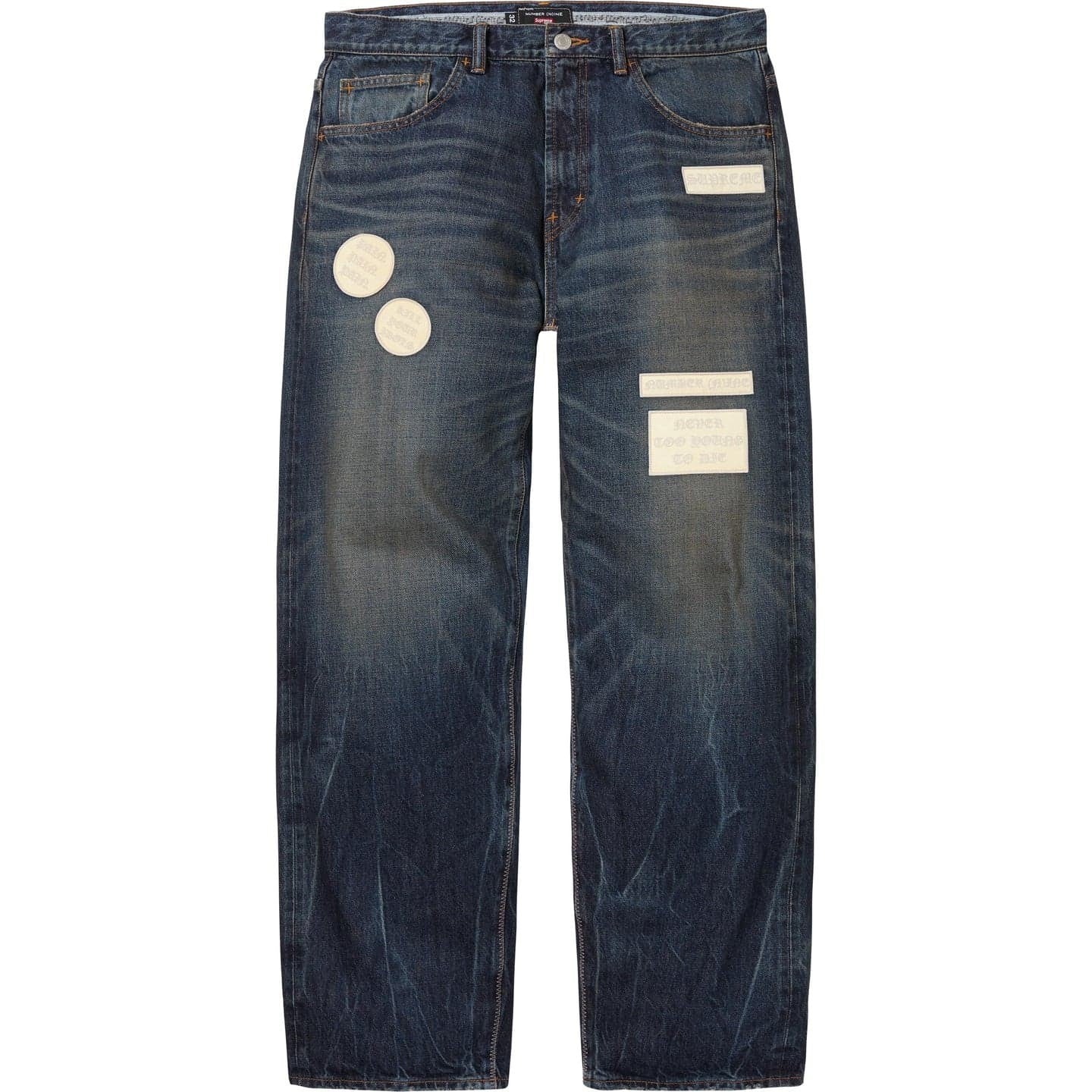 Supreme Number (N)ine Patches Loose Fit Jean Washed Indigo