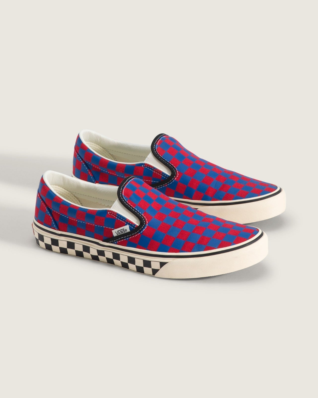 VN000DAHRDB Vans Classic Slip-On "Red/Blue" (Men's)