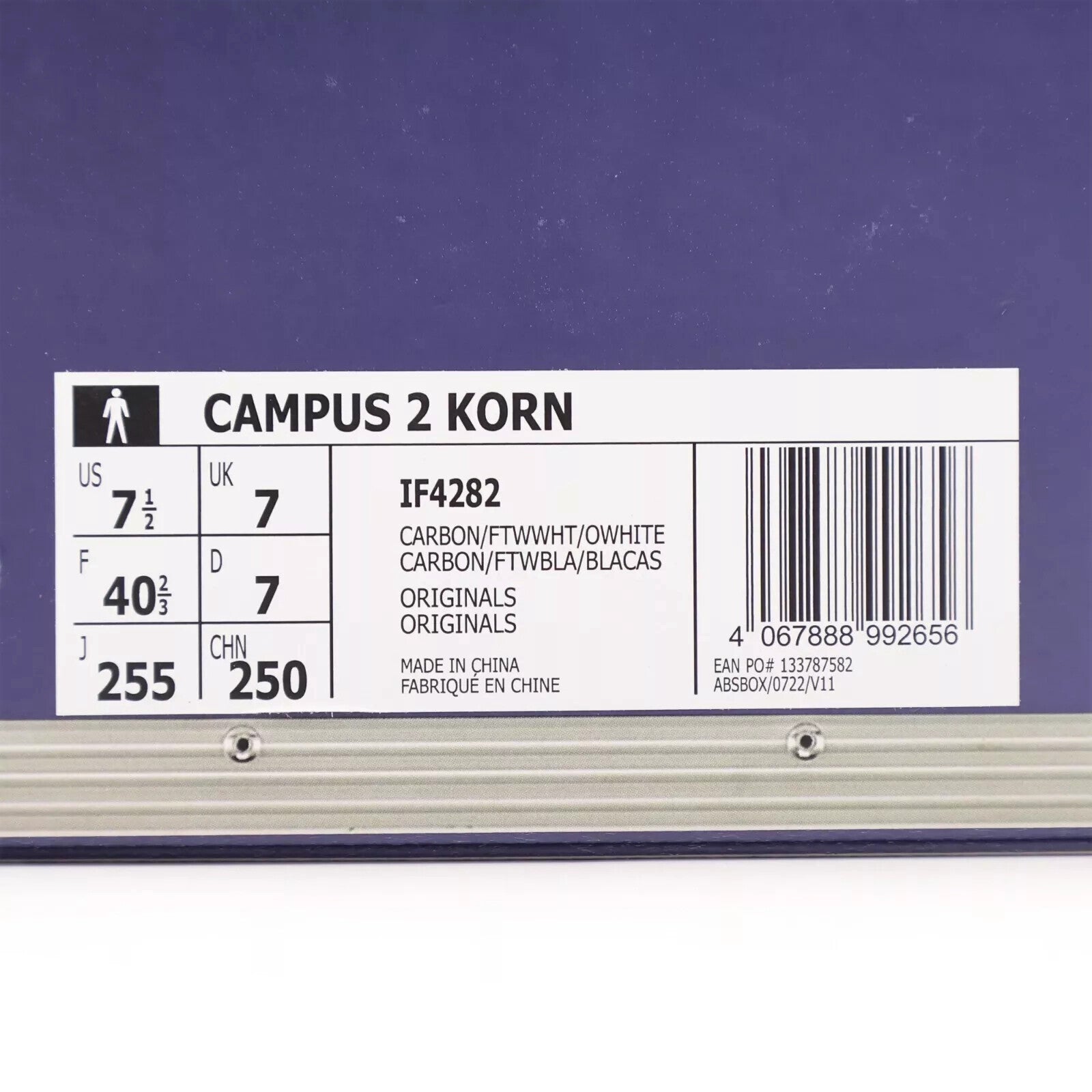 IF4282 Korn adidas Originals Campus 2 Follow The Leader Black White Gum (Men's)