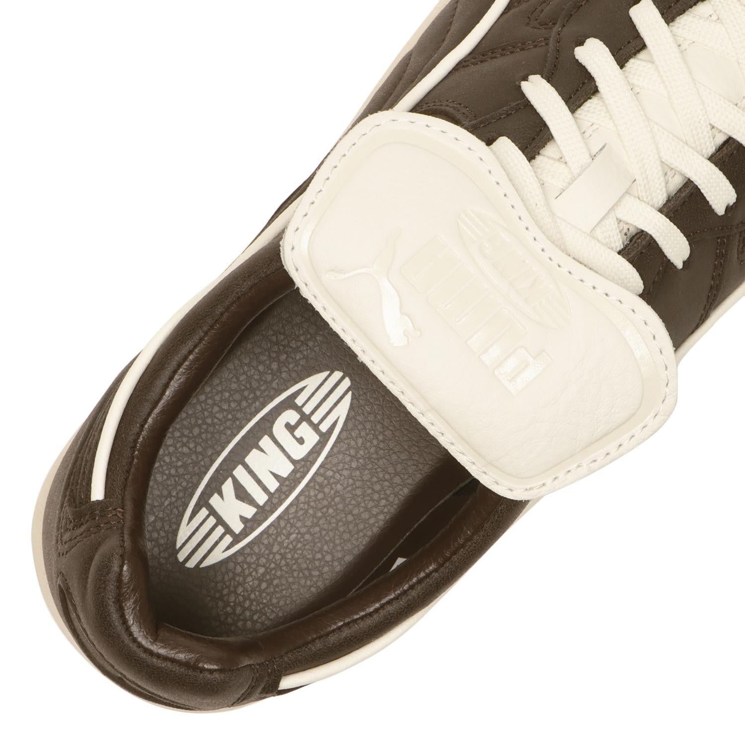 404363-03 Puma King Indoor Premium Dark Chocolate Warm White (Men's)