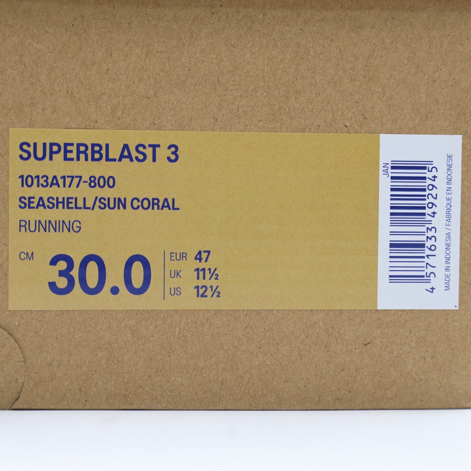 1013A177-800 Asics Superblast 3 Seashell Sun Coral (Men's