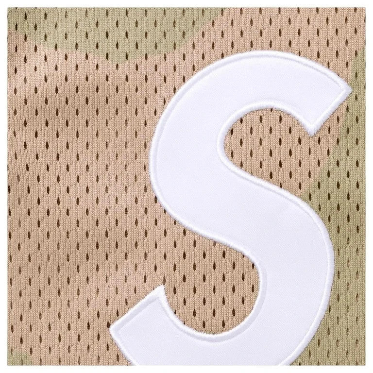 Supreme Shop S Logo Baseball Henley Desert Camo - Paris