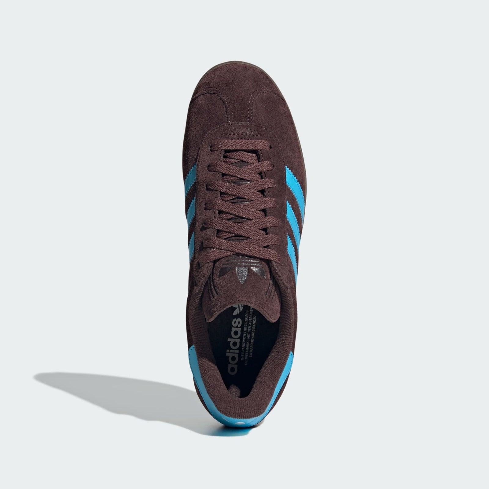 JH5392 adidas Originals Gazelle Shadow Brown Sky Rush Cloud White (Men's)