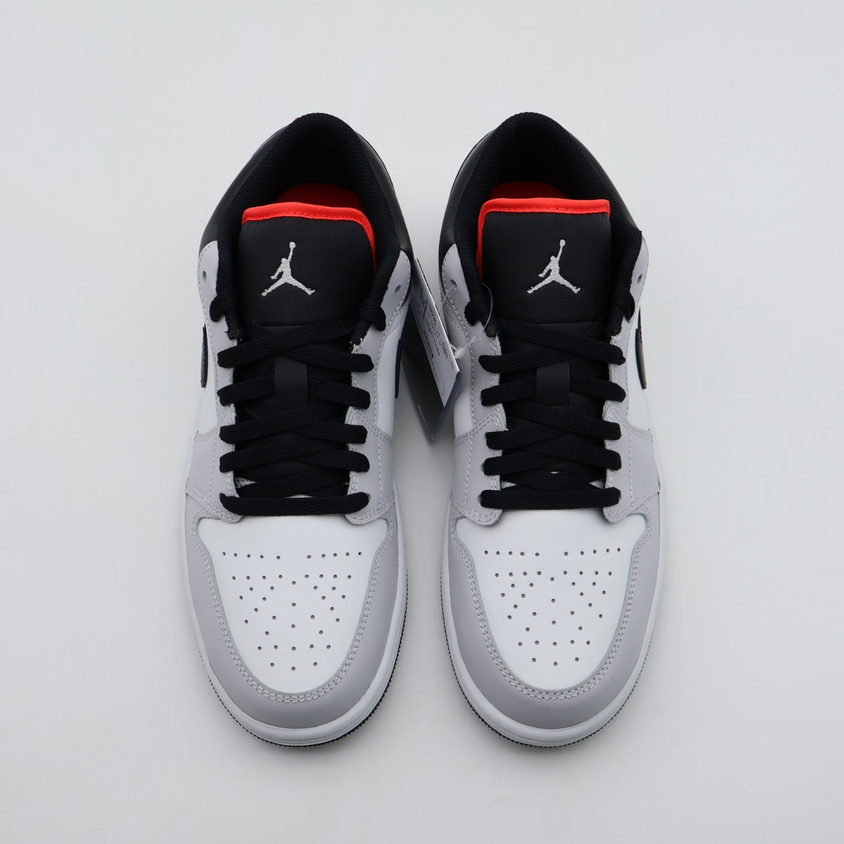 553558-045 Nike Air Jordan 1 Low Neutral Grey Infrared 23 Black (Men's)