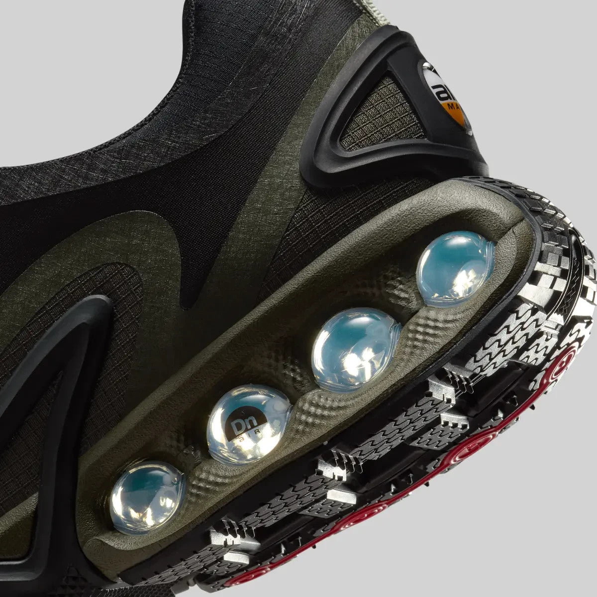 HQ8605-002 Nike Air Max DN Roam Black Cargo Khaki Stone Metallic Silver (Men's)