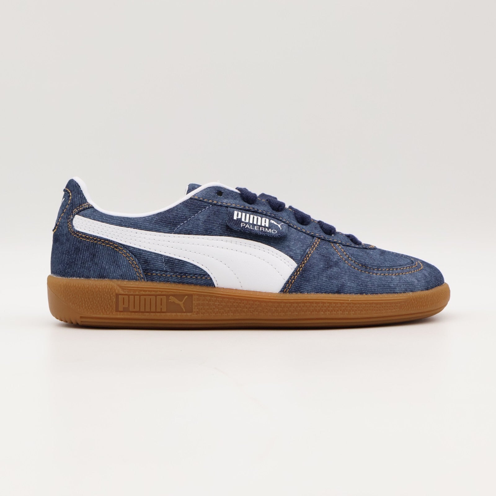 399990-01 atmos pink Puma Palermo Denim Puma Navy Puma White (Men's)