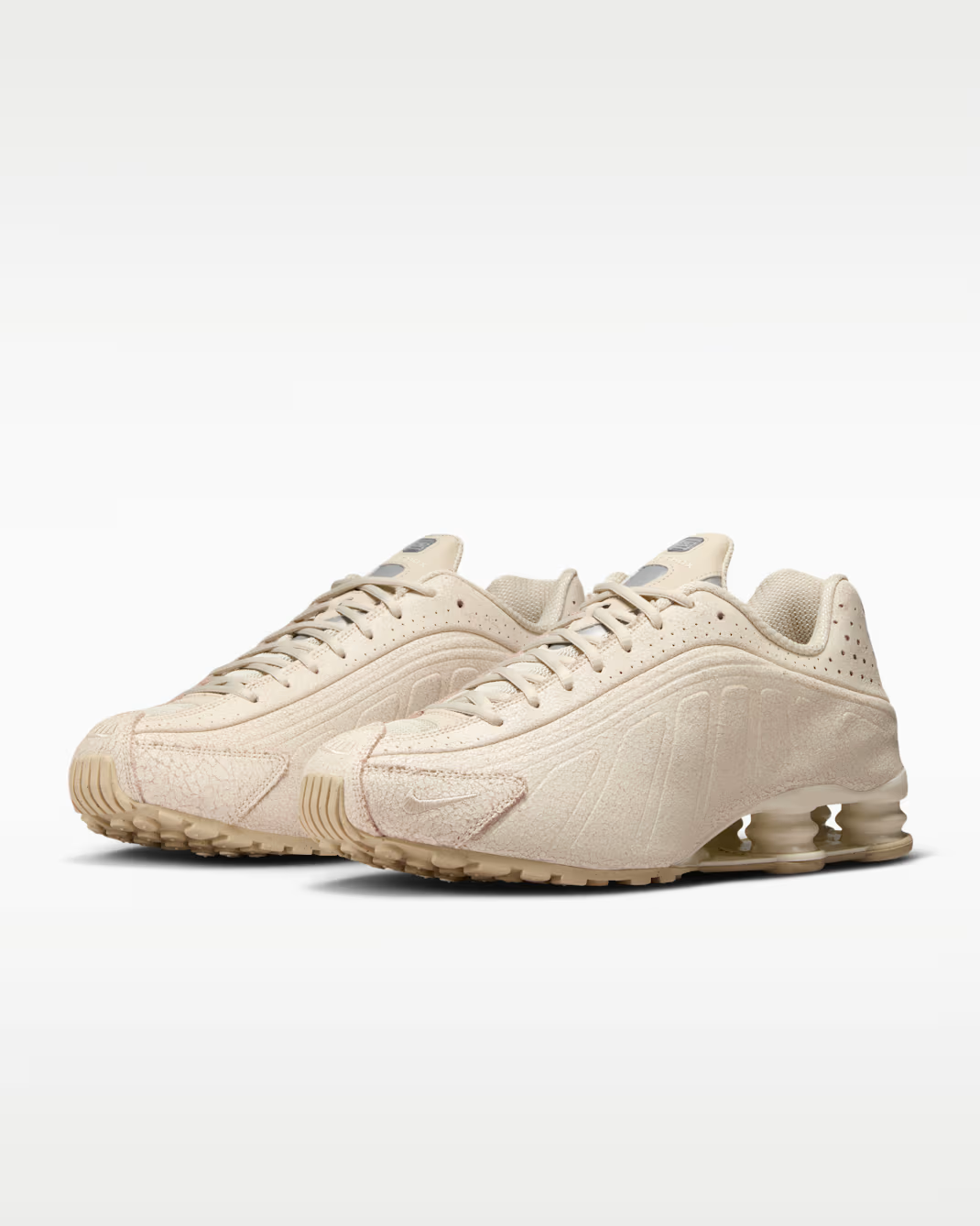 IO4544-100 Nike Shox R4 Natural Metallic Silver (Men's)