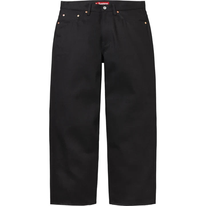 Supreme Baggy Selvedge Jean (25FW) Rigid Black