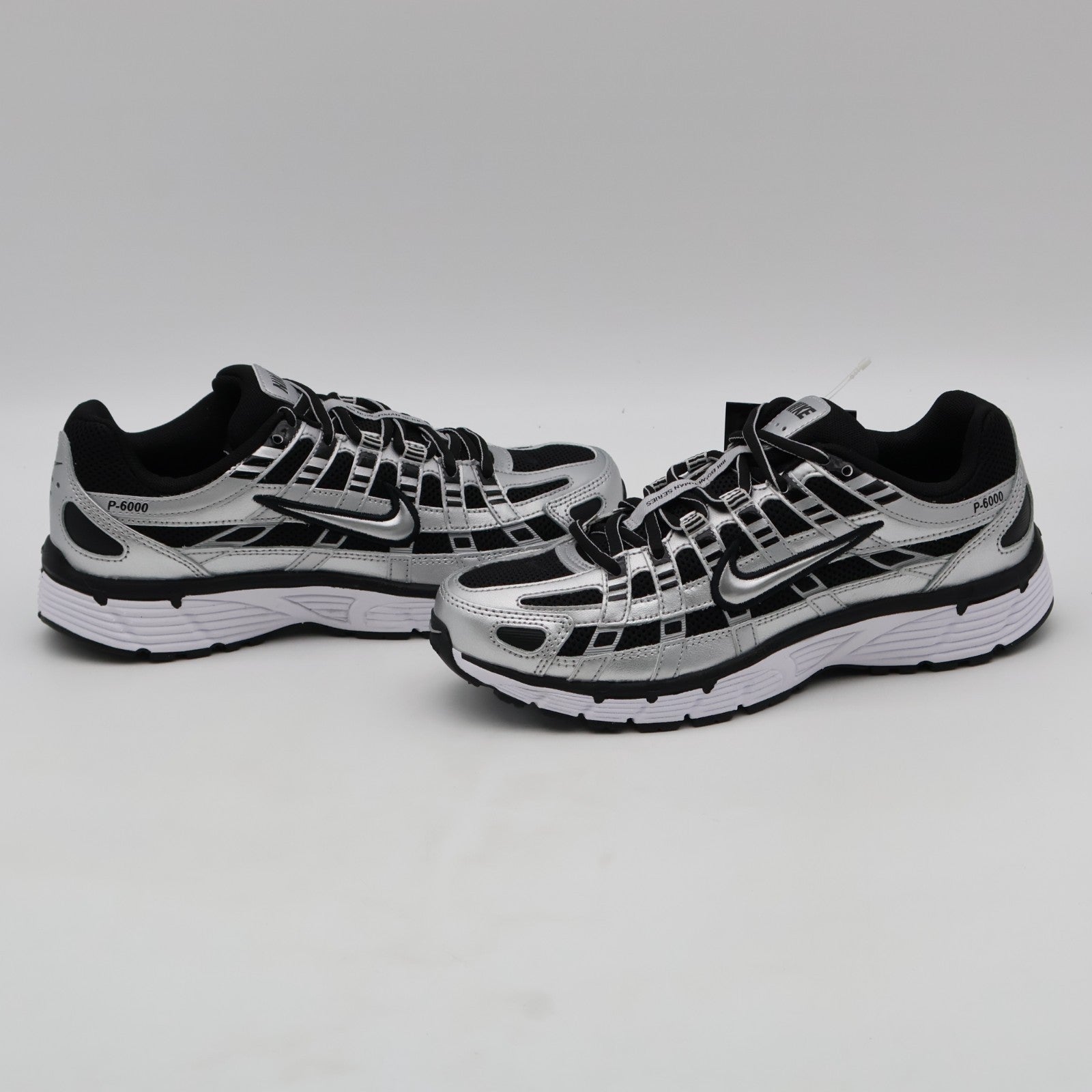BV1021-013 Nike P-6000 Metallic Silver Black White Metallic Silver (Women's)