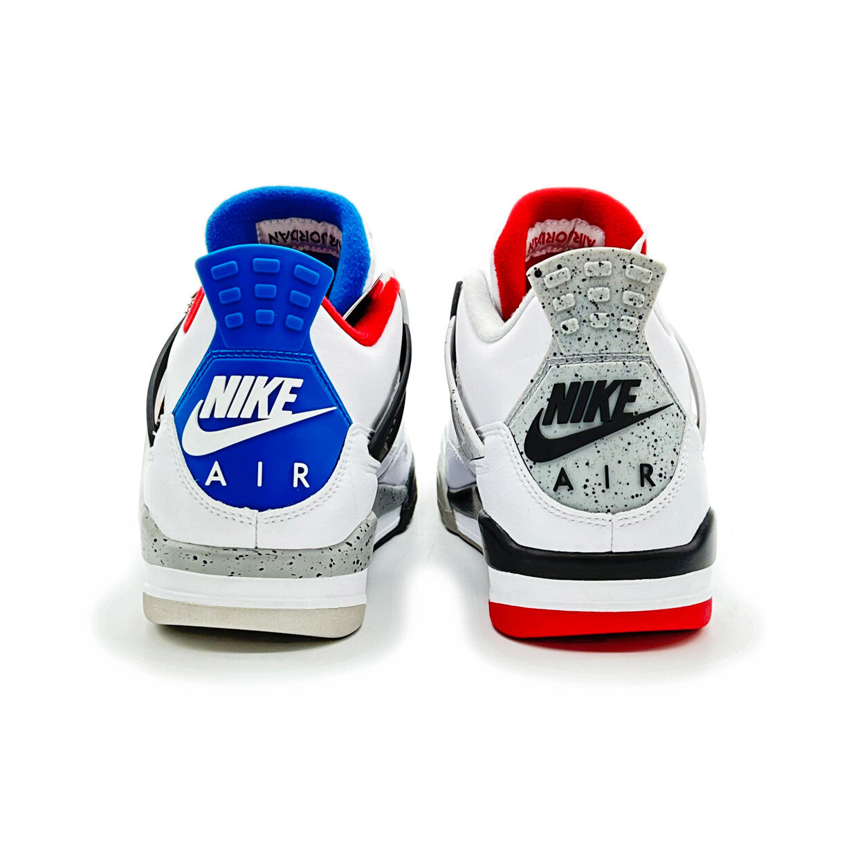 CI1184-146 Nike Air Jordan 4 Retro What The 4 Fire Red Military Blue Grey (Men's
