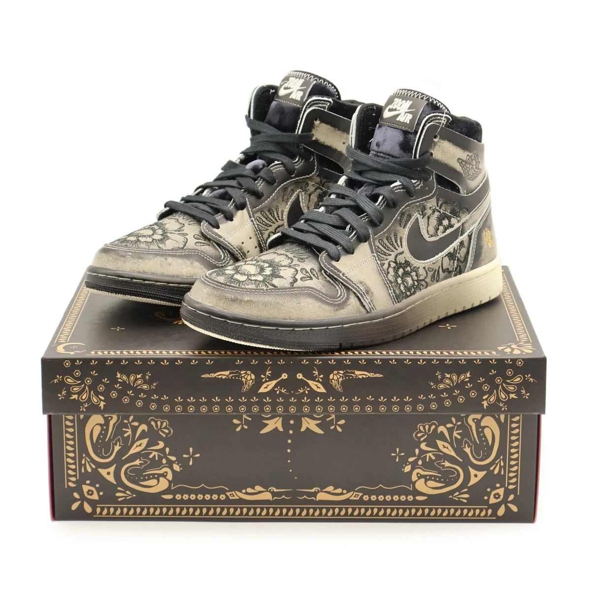 FQ8155-010 Nike Air Jordan 1 High Zoom CMFT 2 Dia De Muertos Pale Ivory (Men's)