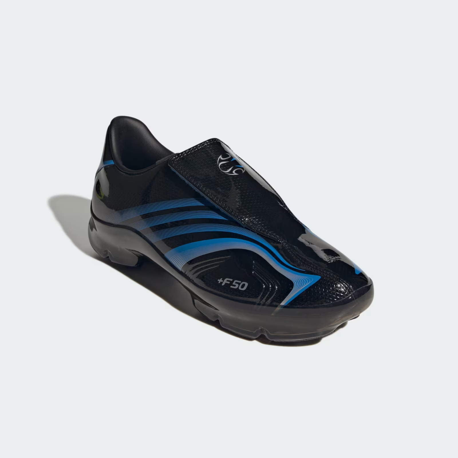 KH6569 adidas F50 Adiframe "Core Black/Lucid Ray Blue" (Men's)