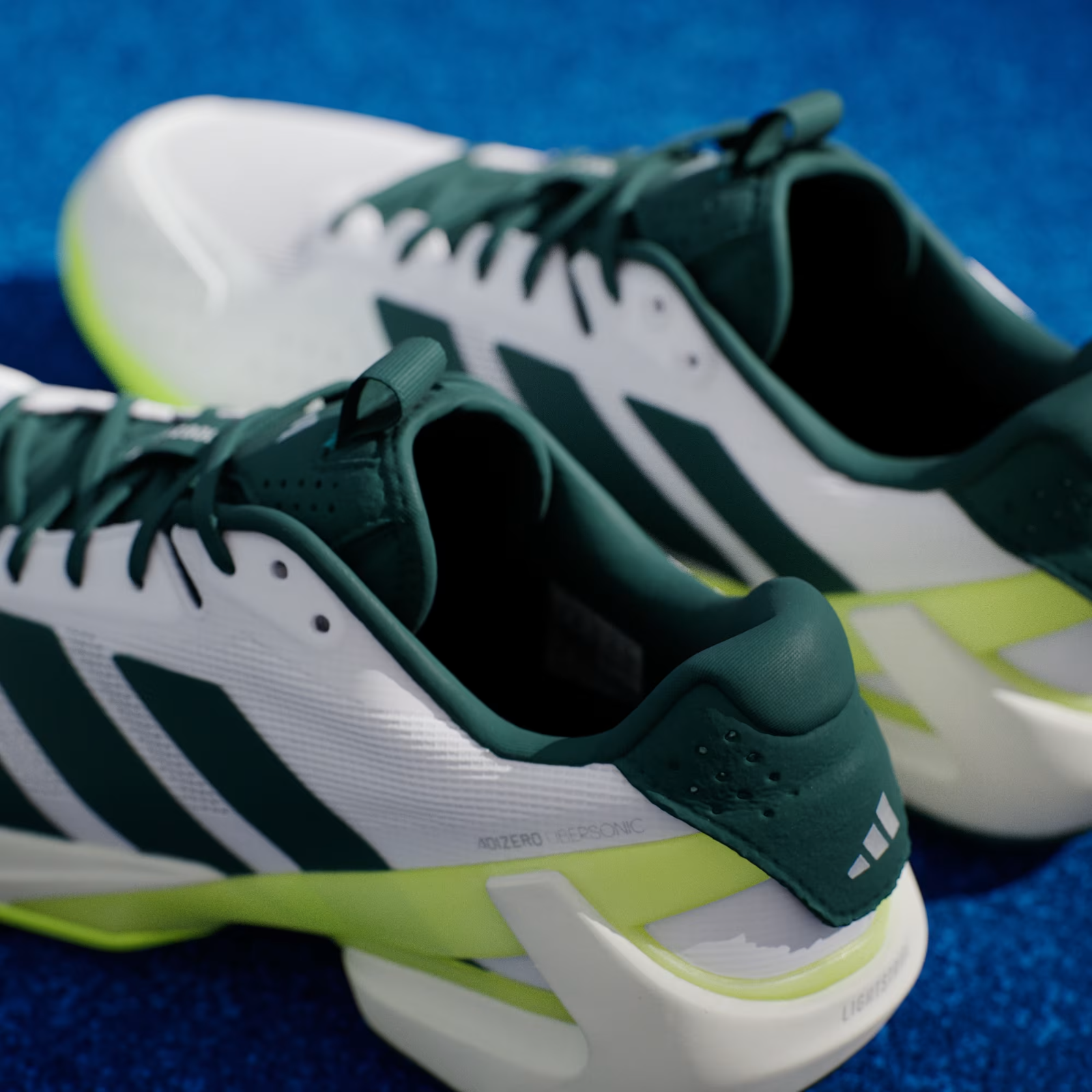 JR2714 adidas Adizero Ubersonic 5 Tennis Cloud White Aurora Ivy  (Men's)