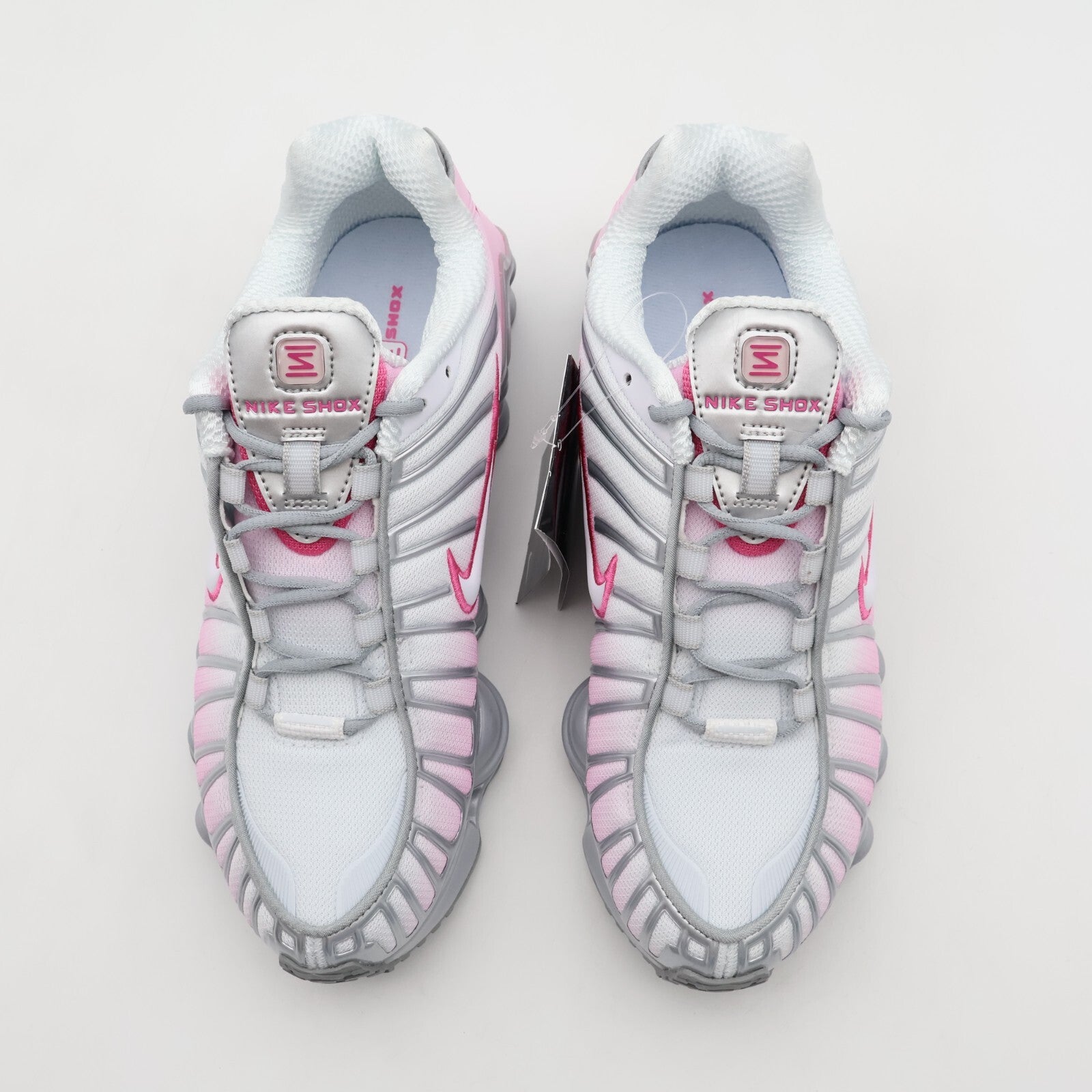HV2520-001 Nike Shox TL Metallic Platinum Pinksicle (Women's )