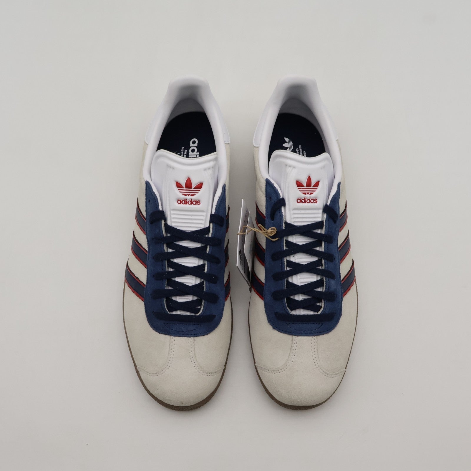 HQ0005  Arsenal adidas Originals Gazelle Cloud White Red Collegiate Navy (Men's)