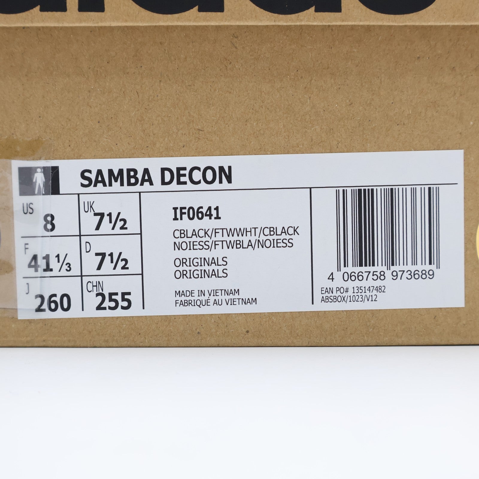 IF0641 adidas Originals Samba Decon Core Black (Men's)