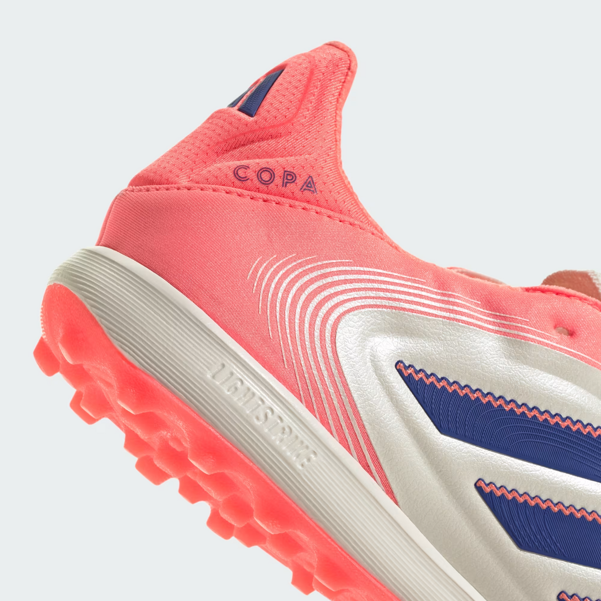 JR2833 adidas Copa Pure 3 Pro TF Off White/Lucid Blue/Signal Coral (Men's)
