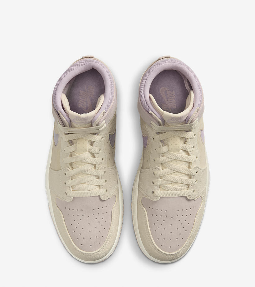 DV1305-100 Nike Air Jordan 1 Zoom CMFT 2 Particle Beige Plum Chalk (Women's)