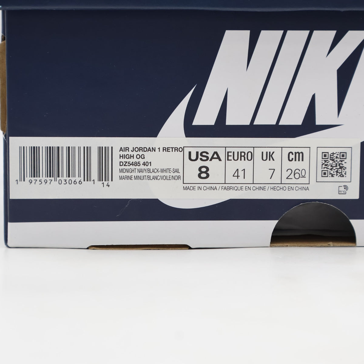 DZ5485-401 Nike Air Jordan 1 Retro High OG Midnight Navy (Men's)