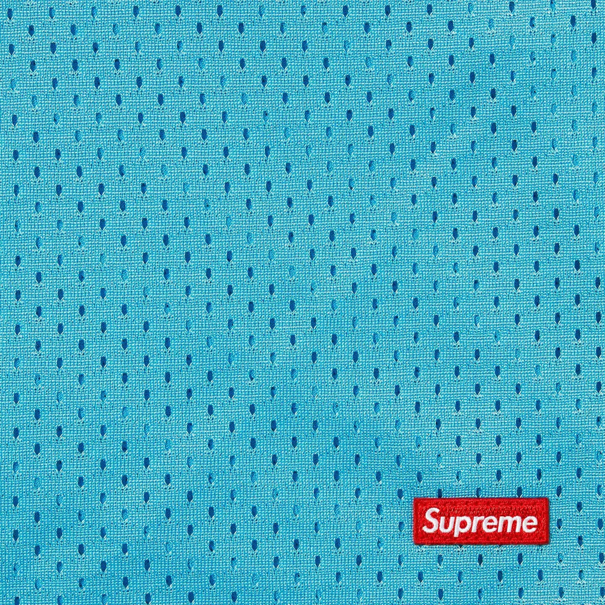 Supreme Small Box Baggy Mesh Short Cyan
