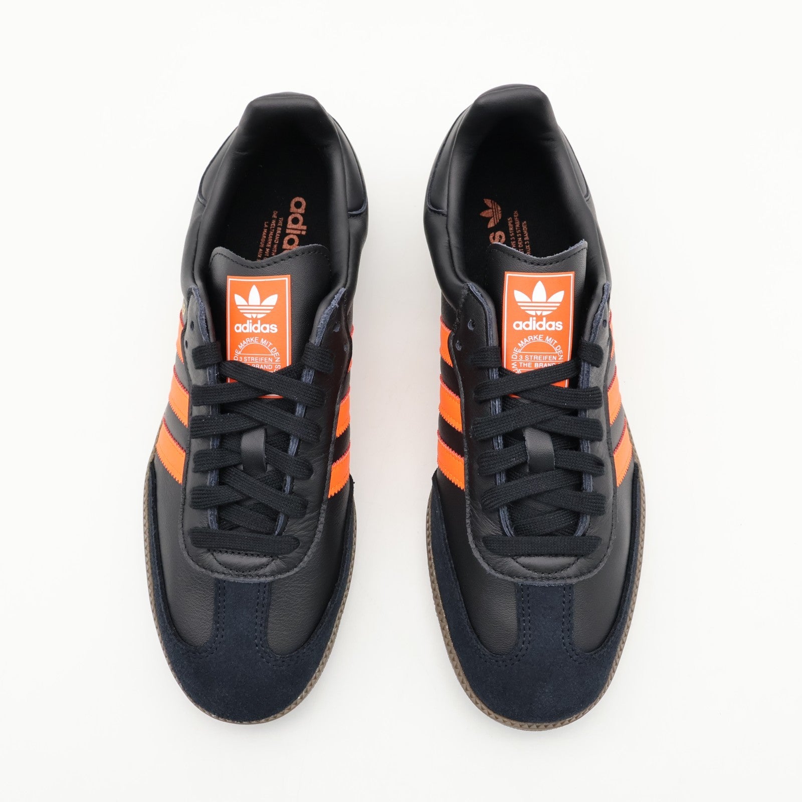 JR0910 adidas Originals Samba OG Core Black Orange Gum (Men's)