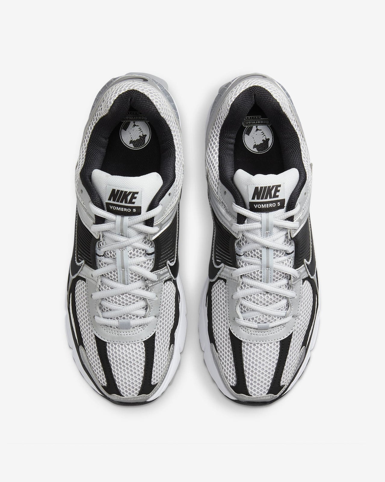 FJ4151-004 Nike Zoom Vomero 5 Metallic Silver Pure Platinum White Black (Men's)