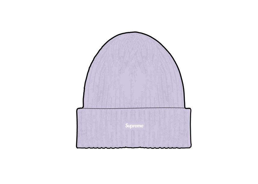 Supreme Overdyed Beanie Lavender (24SS)