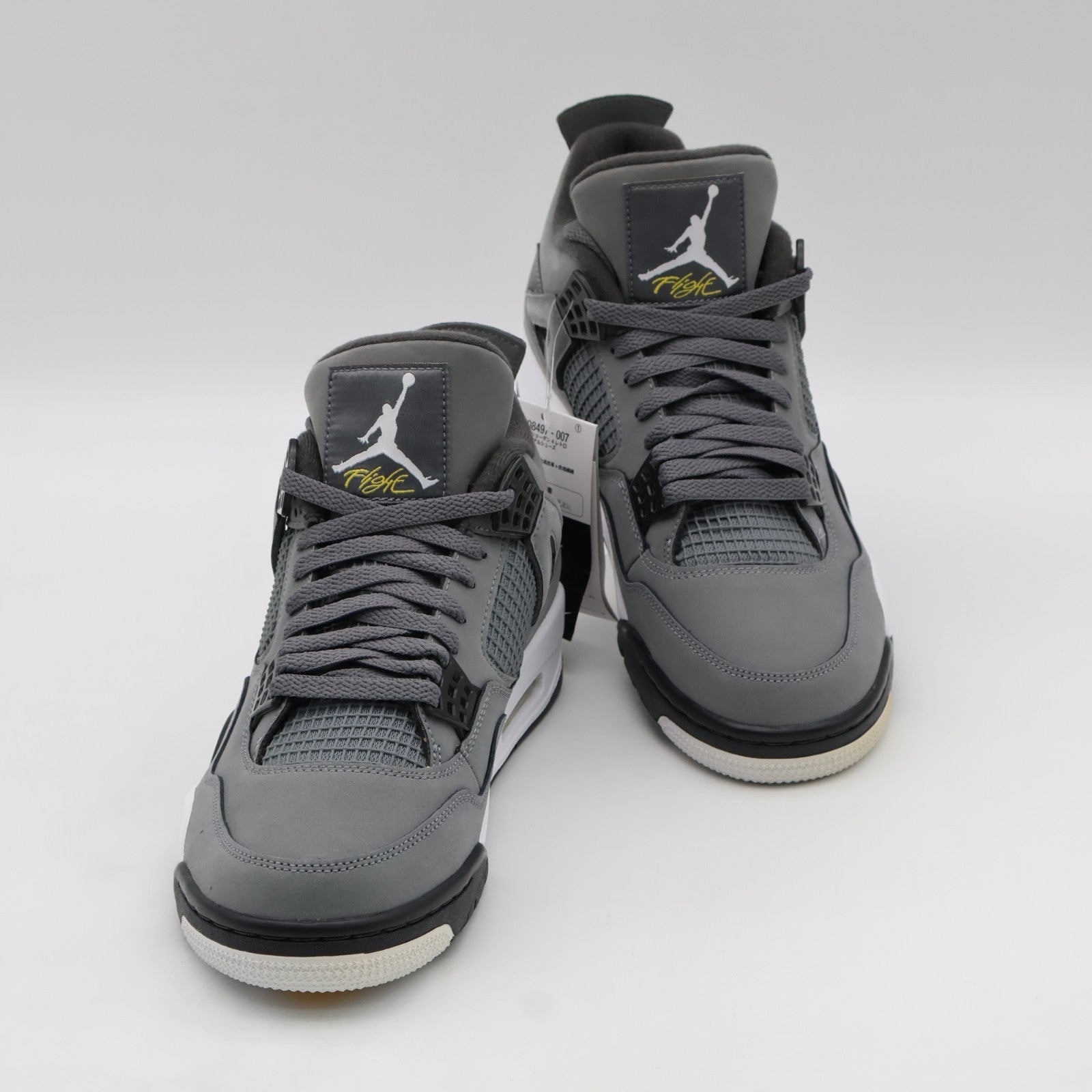 308497-007 Nike Air Jordan 4 Retro Cool Grey Chrome Dark Charcoal White Steel