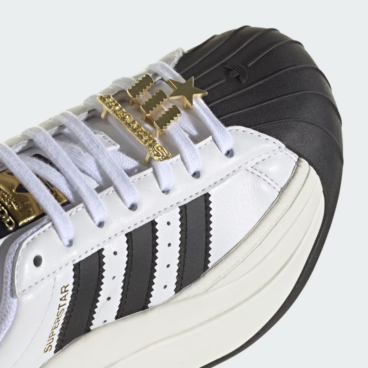 JR9895 adidas Originals Superstar Bold Cloud White Off White Core Black (Women's