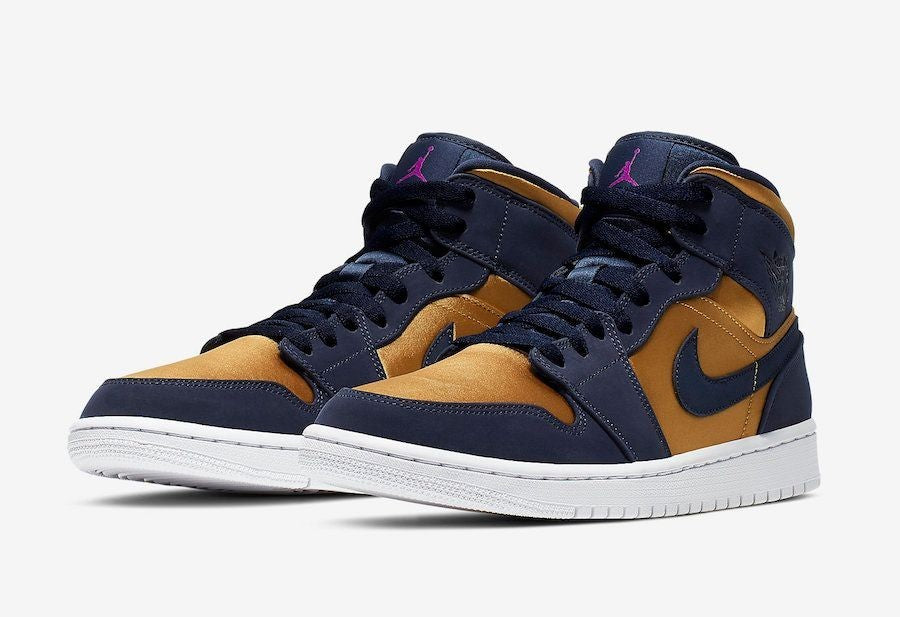 852542-401 Nike Air Jordan 1 Mid "Satin Gold" (Men's)