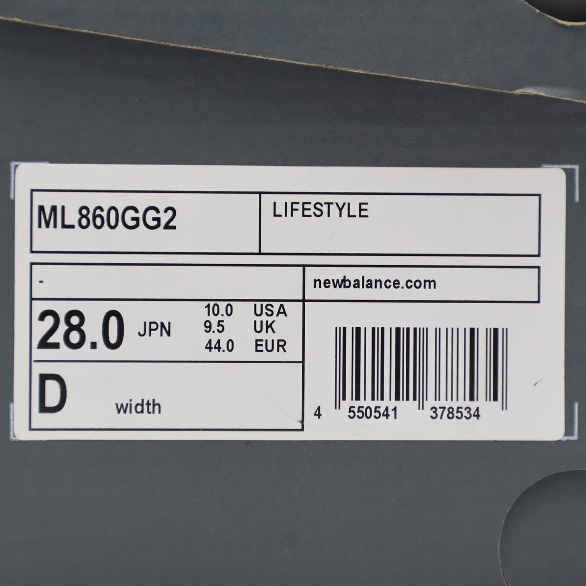 ML860GG2 New Balance 860V2 Arctic Grey Metallic Silver (Men's)