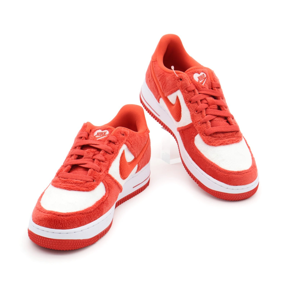 FZ3552-612 Nike GS Air Force 1 Low Valentineâs Day Pack Fire Red Light Crimson