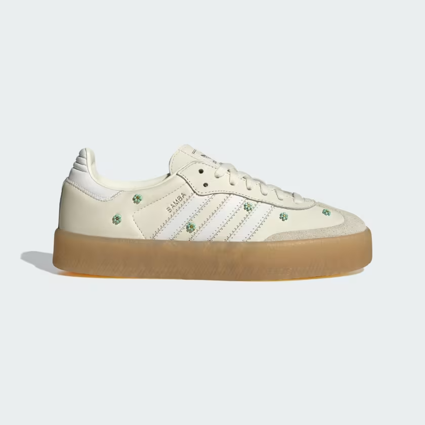 JS3953 adidas Originals  Sambae Off WhiteCloud White Clear Mint (Women's)