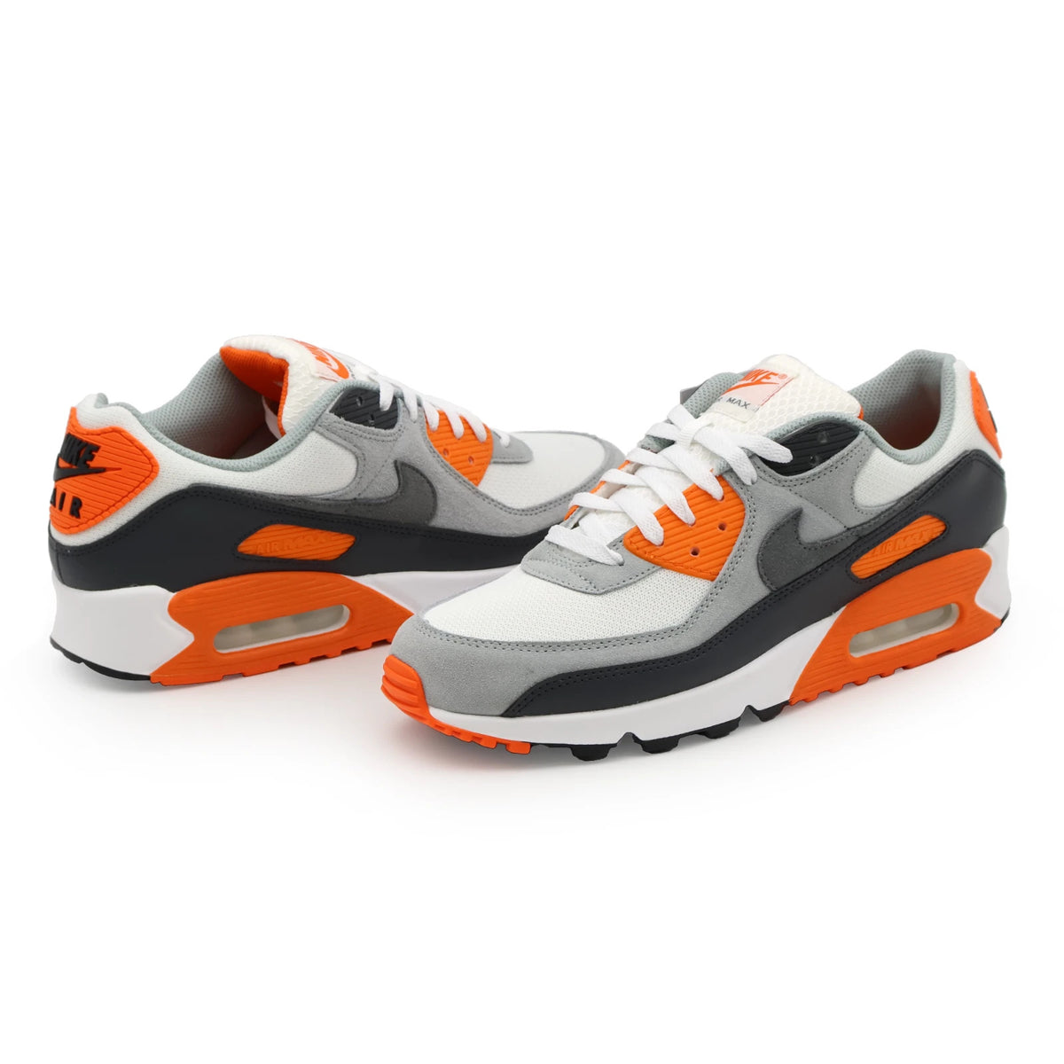 DM0029-108 Nike Air Max 90 Safety Orange White Safety Orange Dark Smoke (Men's)