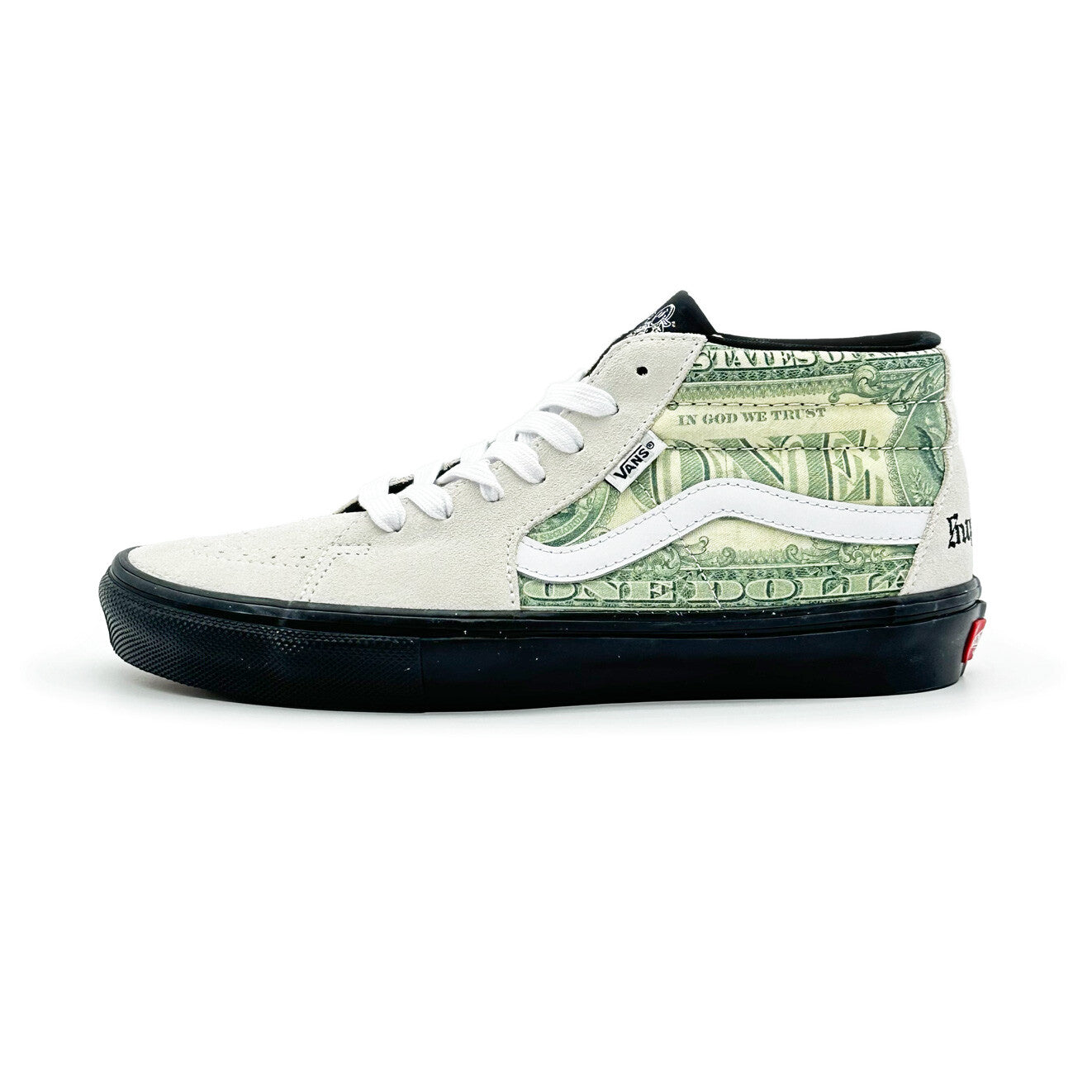 SUP-VANS-23SS-SGM-W Supreme Ã Vans Doller Skate Grosso Mid White